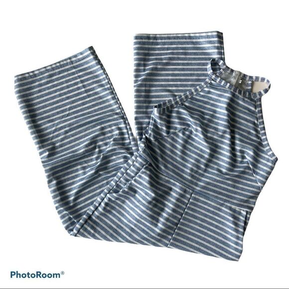 Pretty Garden Striped Wide Leg Jumpsuit - Small - Picture 2 of 10